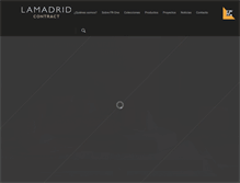 Tablet Screenshot of lamadrid-contract.com